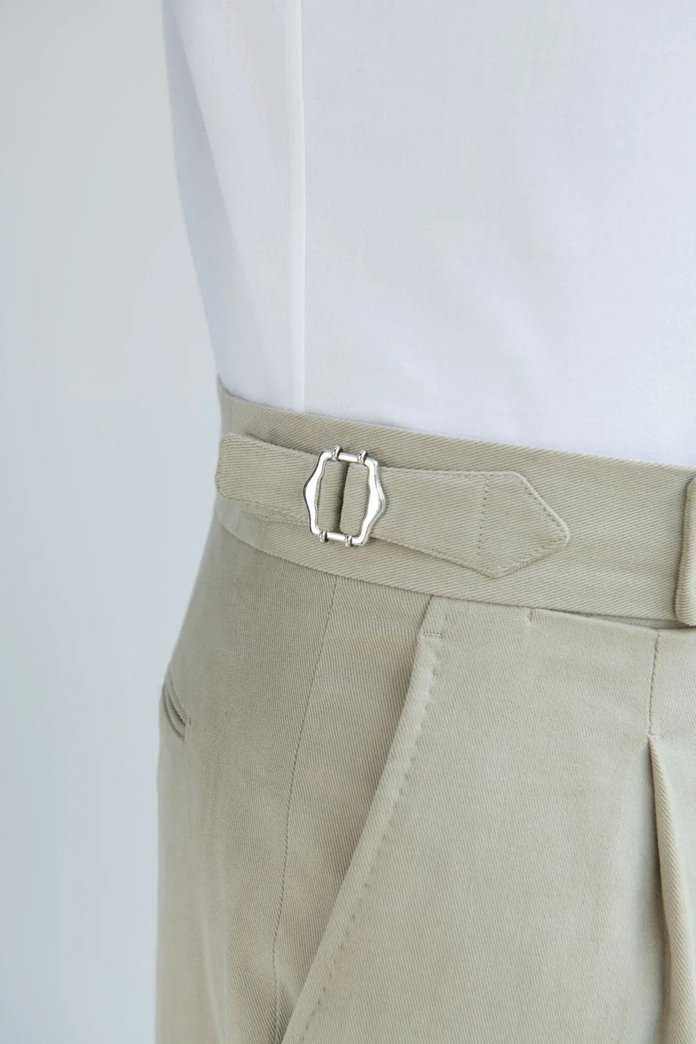 Plain Beige Gurkha-pants