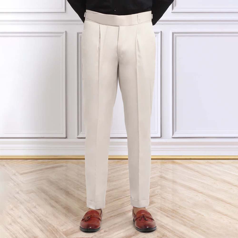 Cream Gurkha Pants